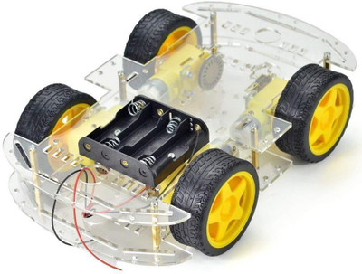 

REES52 4-Wheel Robot Smart Car Educational Electronic Hobby Kit