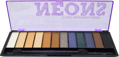 

firstzon 12 color matte and shimmer combo eyeshadow palette (N) 17.5 g(neons)
