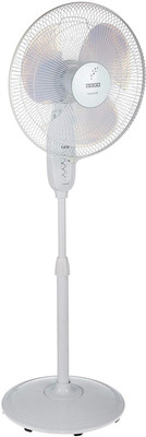 USHA Maxx Air Super 400 mm Ultra High Speed 3 Blade Pedestal Fan(White, Pack of 1)