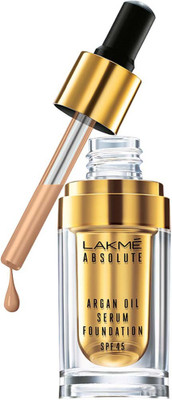 

Lakme Absolute Argan Oil Serum with SPF 45 Foundation(Rose Silk, 15 ml)