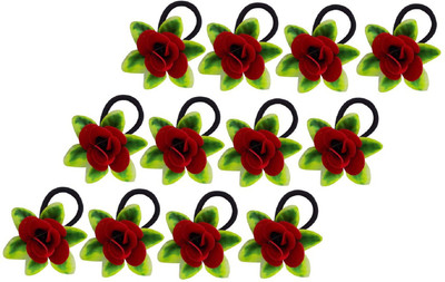 

Majik Artificial Flower Hair Rubber Band Hair Band(Multicolor)