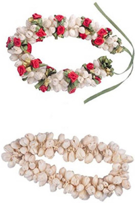 

Iyaan Gajra (Veni) Artificial Hair flowers Hair Accessories (1 White+ 1 multi Colour) Hair Accessory Set (Multicolor) Hair Accessory Set(Multicolor)
