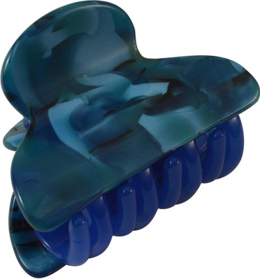 

Sarah Small Size Blue Shade Printed Daily Use Clutch Claw for Girls and Women Hair Clip(Blue)