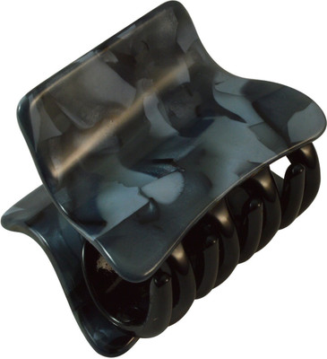 

Sarah Small Size Rectangle Shape Black Shade Printed Daily Use Clutch Claw for Girls and Women Hair Clip(Black)