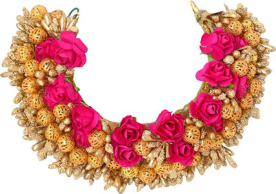 

Iyaan Girls Women Juda Accessories, Moti Gajra Special Wear for Festival, Marriages, Party, Function Hair Accessory Set(Multicolor)