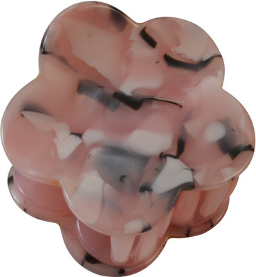 

Sarah Medium Size Flower Shape Pink Shade Printed Daily Use Clutch Claw for Girls and Women Hair Clip(Pink)
