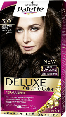 

Schwarzkopf Palette Deluxe Intense Oil Care Color 3-0 Dark Warm Brown 115 ml Hair Color(Dark Warm Brown)