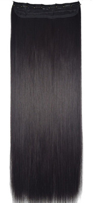 WONDER CHOICE 24 Inches Long Straight Black Hair Extension