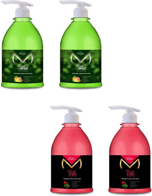 

Mistpoffer Fresh Impact, Fresh N Safe Handwash Pack(300 ml, Pump Dispenser, Pack of 4)