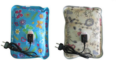 

Cinnamon New Electric Heating Gel Pad for Joint Pain and Body-Ache Relief 2 Pack of Electric 1 L Hot Water Bag(Multicolor)