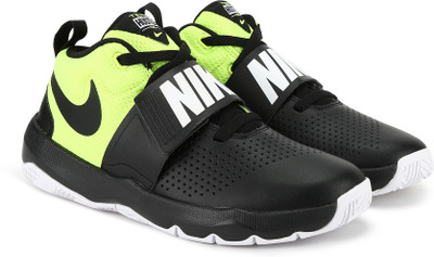 

Nike Boys Lace Basketball Shoes(Black, Black/black-volt-white