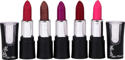 

SKIN ABSOLUTE Premium 5 Lucky Lip Colors (pack of 5)Combo(Multi)