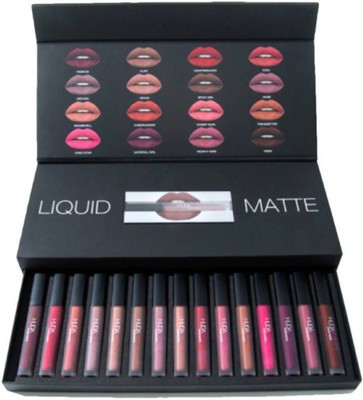 

Huda Beauty Set Of 16 Liquid Lipstick (multicolor)(Multicolour)