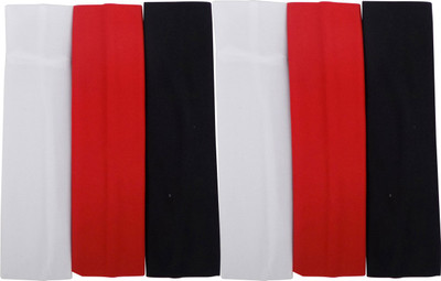 

Confidence Cotton Elastic Soft And Stretchy Sports Headband For Girls, Set Of 6 Pcs, Multicolor Makeup Headband