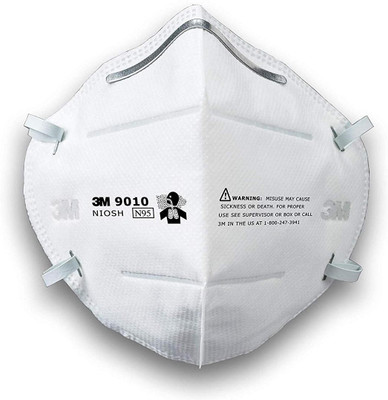 

3M Anti Pollution Mask 9010 N95 NIOSH, Dust Pollution, Disposable (pack of 1) Mask and Respirator
