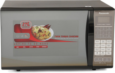 Panasonic 27 L Convection Microwave Oven(NN-CT64HBFDG, Black Mirror)