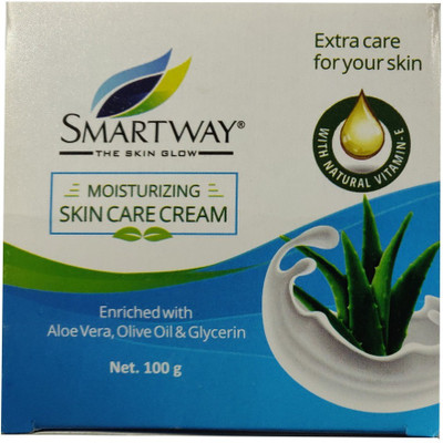 

Smartway Enriched With Aloevera, Olive oil & Glycerin Moisturizing Skin Care Cream(100 g)