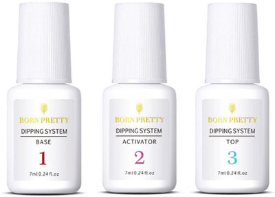 

Born Pretty Dip Dipping Powder Liquid System Quick Dry Long Lasting Nail Decoration(Clear)