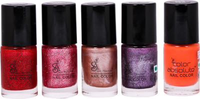 

Skin Absolute 5 Lucky Nail Paint (pack of 5) Combo Multi(Pack of 5)