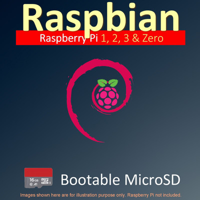 OSGuru Raspbian (Latest Version) 16GB Class-10 Bootable microSD card for Raspberry Pi (32-Bit/64-Bit)