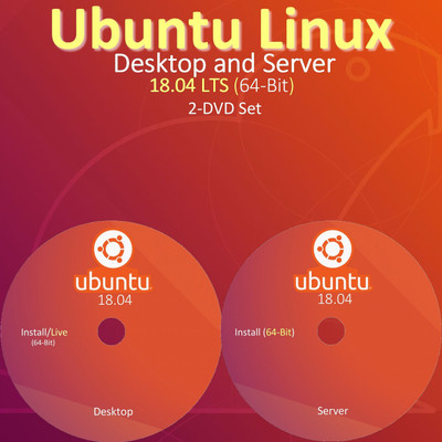 

OSGuru UBN1804DS Ubuntu 18.04 LTS Desktop & Server Bootable DVD (2 Nos) - Live/Install/Upgrade/Repair (64-Bit)
