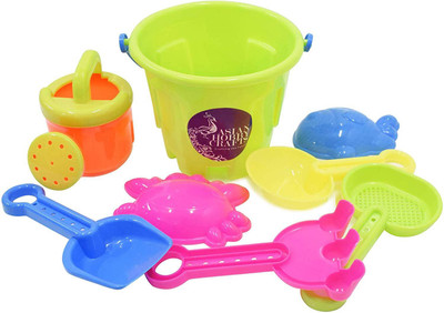 

AsianHobbyCrafts Beach Toys Set Tools with 8 Accessories : 8 pc set(Multicolor)