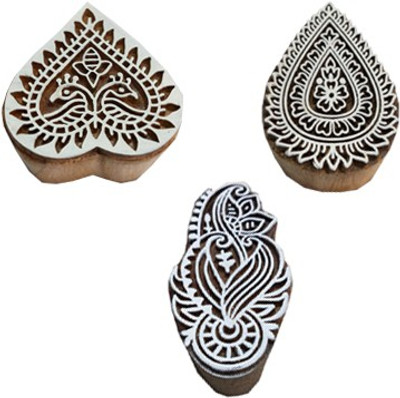 skart wooden printing blocks86 Printing Blocks(Pack of 3)