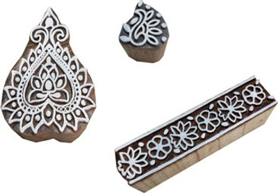 skart wooden printing blocks9 Printing Blocks(Pack of 3)