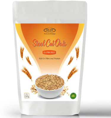 

Sinew Nutrition Gluten Free Steel Cut Oats, Rich in Fiber & Protein 800 g