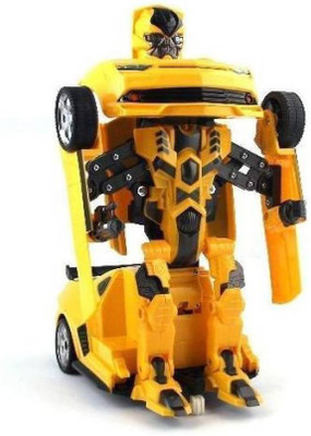 

Shreejee Battery Operated Converting Car to Robot, Robot to Car Automatically,Transformer Toy, with Light and Sound for Kids(Yellow)