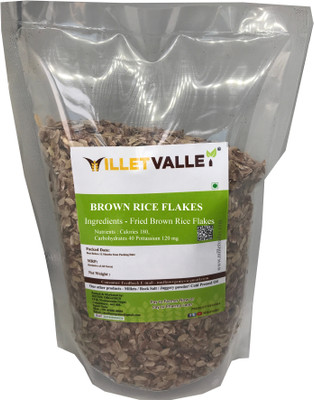 MILLET VALLEY BROWN RICE FLAKES - NUTRIENT RICH Brown Poha (Medium Grain, Parboiled)(400 g)