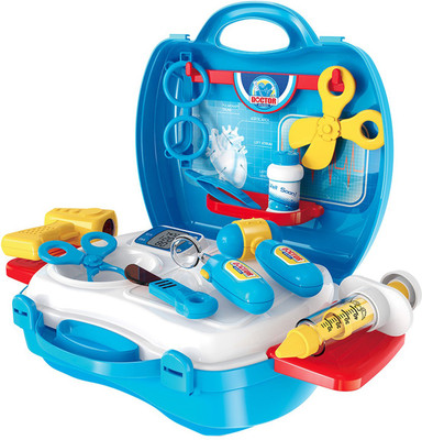 

TOYGALAXY Dream Doctor's Bring Along Medical Clinic Suitcase Toy - Set of 18 (Decor Set)