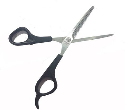 

Iyaan Professional Hairdressing Hair Cut Scissor For Moustache Trimming, Saloon Accessories For Men And Boys Scissors(Set of 1, Multicolor)