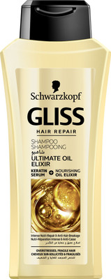 

Schwarzkopf Gliss Hair Repair with Liquid Keratin Ultimate Oil Elixir Shampoo 400 ml(400 ml)