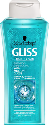 

Schwarzkopf Gliss Hair Repair With Liquid Keratin Million Gloss Shampoo 400 ml(400 ml)