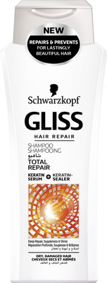 

Schwarzkopf Gliss Hair Repair with Liquid Keratin Total Repair Shampoo 250 ml(250 ml)