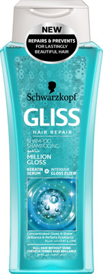 

Schwarzkopf Gliss Hair Repair With Liquid Keratin Million Gloss Shampoo 250 ml(250 ml)