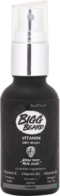 

NutriOrro Bigg Beard Dry Wash | Enriched With Argan, Jojoba, Moringa, Rosehip And 5 Other Essential Oils(30 ml)
