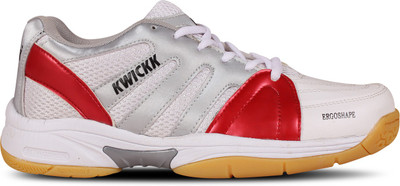 

Kwickk Boys & Girls Lace Badminton Shoes(Red