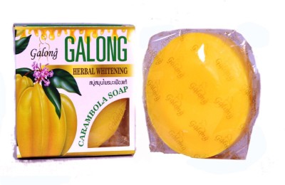 

Galong Soap Carambola Natural Face Whitening Soap Thai made from Natural Ingredients Spa Facial Soap(150 g)