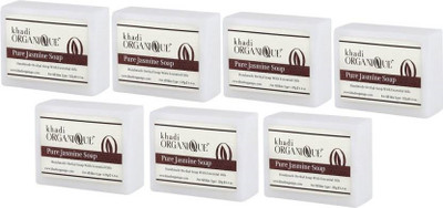 

Khadi ORGANIQUE HANDMADE JASMINE SOAP WITH ESSENTIAL OIL(Pack of 7)(875 g, Pack of 7)