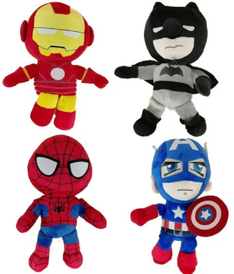 

Aparnas 32cm avengers marvel hero,stuffed toy,captain america, spiderman,ironman, batman soft toys plush,for kids play,birthday gift love girl - 32 cm(Multicolor)