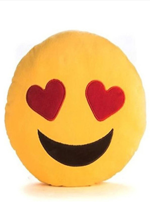 

Stylin Heart Eyes Emoji Soft Cushion - 35 cm(Yellow)