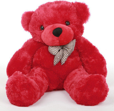 Ajay 3 Feet Long Cute Soft Teddy Bear Red - 60.09 cm(Red)