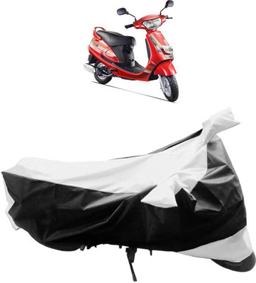 InayaAutoMotive Two Wheeler Cover for Mahindra(Gusto, Black, Silver)