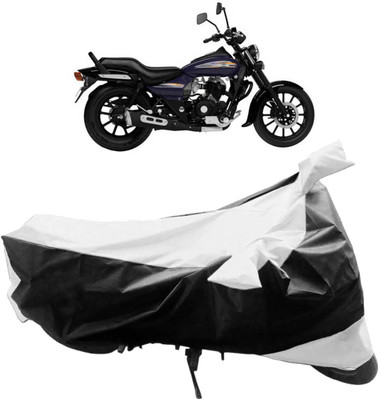 InayaAutoMotive Two Wheeler Cover for Bajaj(Avenger 150 Street, Black, Silver)