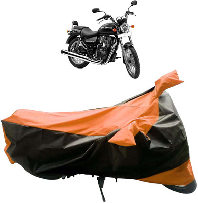 InayaAutoMotive Two Wheeler Cover for Royal Enfield(Thunderbird 350, Black, Orange)