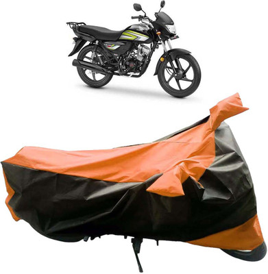 InayaAutoMotive Two Wheeler Cover for Honda(CD 110 Dream, Black, Orange)