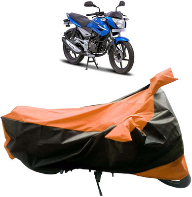 InayaAutoMotive Two Wheeler Cover for Bajaj(XCD 125cc, Black, Orange)
