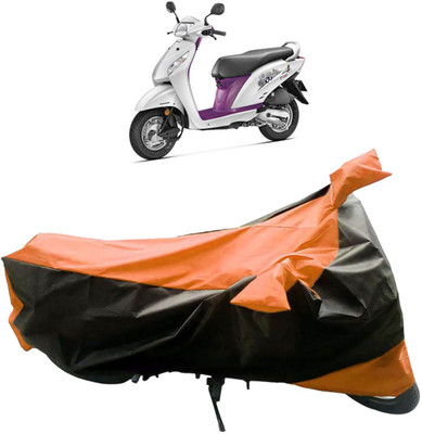 InayaAutoMotive Two Wheeler Cover for Honda(Activa i, Black, Orange)